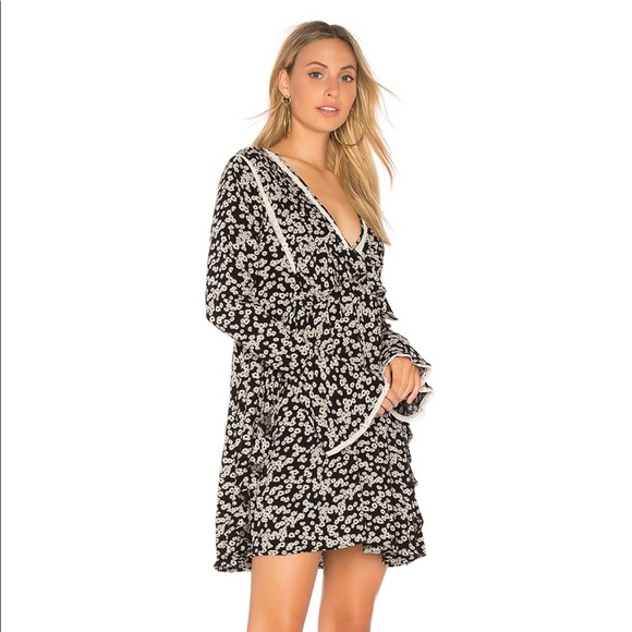 Free People Like You Best Mini Dress black small - Picture 2 of 9
